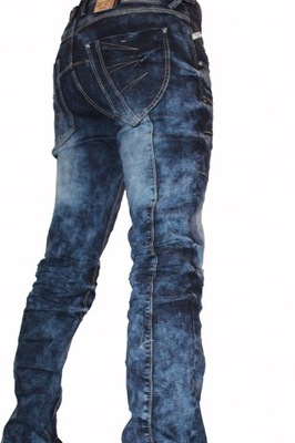 Spodnie jeansy, dzinsy męskie DTGreen naszycia