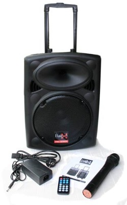 Zestaw dwóch kolumn aktywnych E-Lektron EL-25 USB/SD/BT/FM