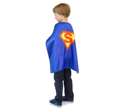 PELERYNA strój SUPERBOHATERA SUPERMANA dla dzieci