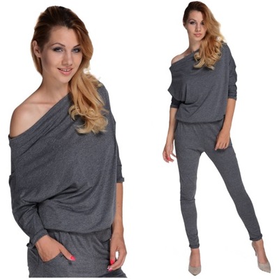 HIT WYGODNY KOMBINEZON Spodnium Kimono GRAFIT L/40