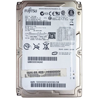 FUJITSU MHV2200BT | PL REV A123456789 | dawca YcL