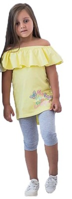 Tunika bluzka 104 110 All For Kids żółta HISZPANKA