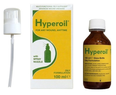 HYPEROIL olej trudno gojące rany ODLEŻYNY oparzeni