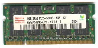 OKAZJA DDR2 HYNIX 1GB 2Rx8 PC2-5300S-555-12