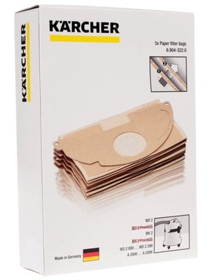 2 x Worek do odkurzacza KARCHER 6.904-322.0