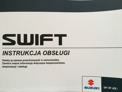 SUZUKI SWIFT VI POLSKA INSTRUCTION DE SERVICE 2017-20 - milautoparts-fr.ukrlive.com