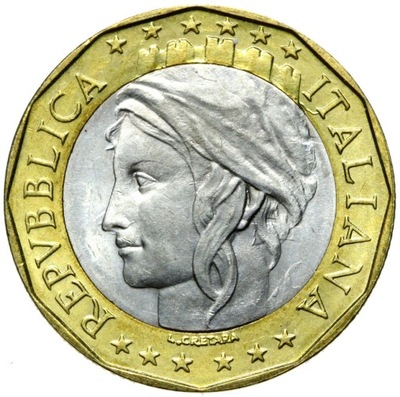 Włochy - 1000 Lir 1997 - UNIA EUROPEJSKA - BIMETAL
