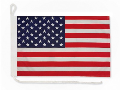 Flaga USA na jacht 30x40 cm Bandera jachtowa żeglarska Stany Zjednoczone