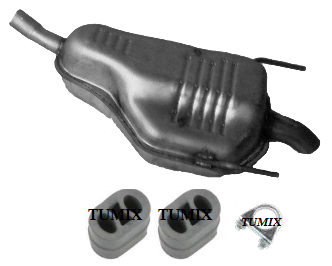 SILENCER END OPEL ASTRA H III 1.8 92KW 5-DOOR - milautoparts-fr.ukrlive.com