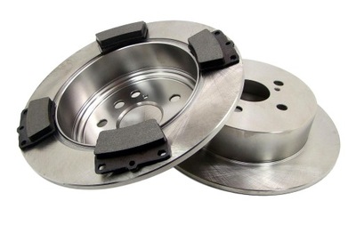 DISCS 2 PCS. + PADS REAR TOYOTA RAV4 RAV 4 II 2000-05 - milautoparts-fr.ukrlive.com