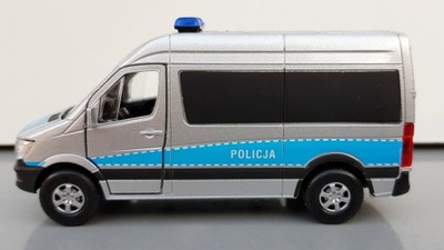 WELLY Mercedes-Benz Sprinter Van POLICJA 1:34