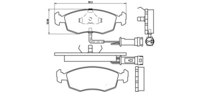 PADS BRAKE FORD SCORPIO 1982-94, MP246.1 - milautoparts-fr.ukrlive.com