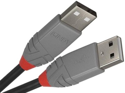 KABEL USB 2.0 A-A LINDY ANTHRA LINE 36692 1m
