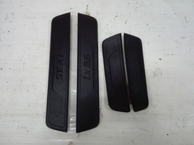 Накладка защита порог молдинг hyundai ix35 09-15 фото №1