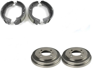 Гальмівні барабани +гальмівні колодки mitsubishi colt lancer space runner фото №1