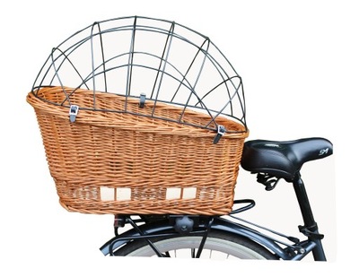 Kosz rowerowy tylny Wicker-Kosz Bike beże i brązy