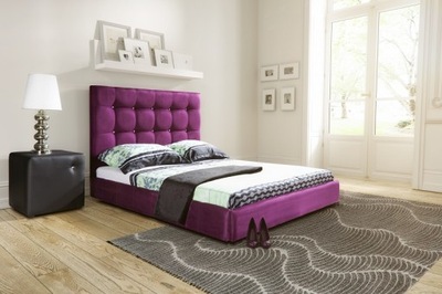 Łóżko tapicerowane CLASSIC + materac 200x200 cm