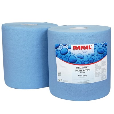 CZYŚCIWO RĘCZNIK PAPIEROWY NIEBIESKI 1 ROLKA RANAL