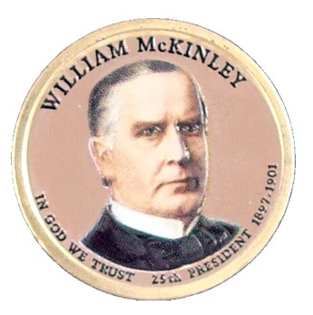 1 dolar (2013) Prezydenci USA William McKinley KOLOR dwustronny Mennica D