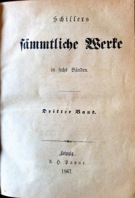 Fammtliche Werte Schillers, t. III.