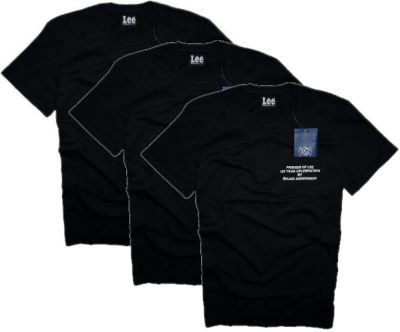 LEE koszulki 3w1 t-shirt czarna trójpak S