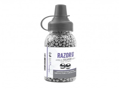 ŚRUT STALOWY 4,5mm BB RazorGun Silver 1500 szt
