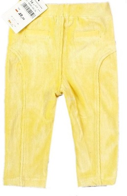 Reserved legginsy spodnie sztruksy folk 80 9-12m