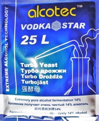 ALCOTEC VODKA STAR drożdże gorzelnicze PURE