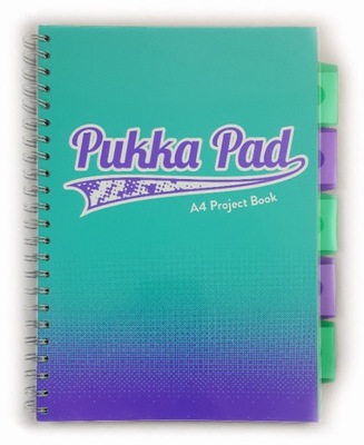 Kołozeszyt Project Pukka Pad A4/200 Fusion turkus