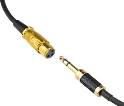 Kabel przewód 6,3 Jack stereo XLR żeński Klotz 8m