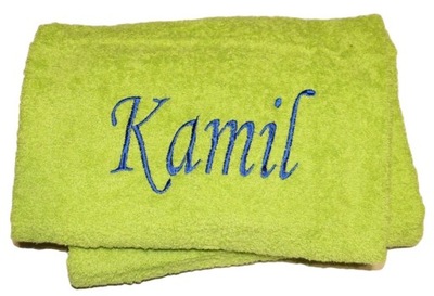 GRUBY Ręcznik z imieniem Prezent na święta HAFT