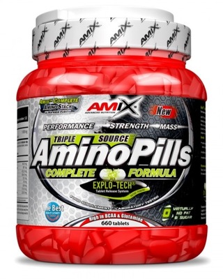 AMIX Amino Pills 660 tabs AMINOKWASY bogaty skład