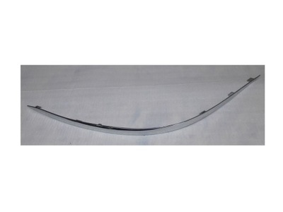 Mercedes w211 06- молдинг хром бампер перед левая фото №1