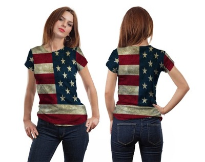 KOSZULKA 3D FULLPRINT T-shirt USA M KOSZULKA
