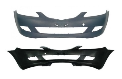 Бампер передній mazda 6 2002-2005 do фарбування new фото №1