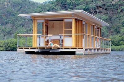 Houseboat Domek nad jeziorem Działka Katamaran