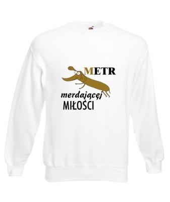 S BLUZA UNISEX JAMNIK dachshund PIES DOG WZORY