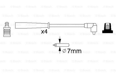 BOSCH 0 986 356 727 COMPLET DE TUYAUX D'ALLUMAGE - milautoparts-fr.ukrlive.com