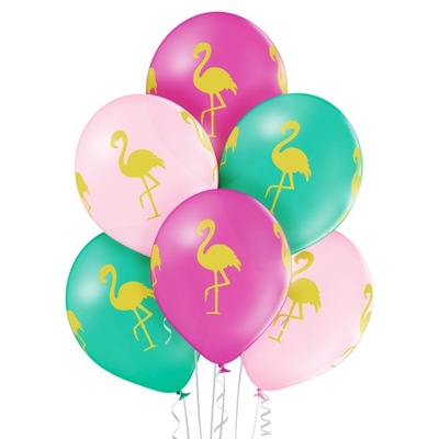 Balony lateksowe FLAMING 30cm 6sz