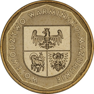2 zł 2005 województwo warmińsko-mazurskie