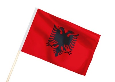 Albania Flaga 90x60 cm Flagi Albanii NA TUNEL