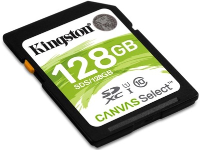 Kingston SDXC 128GB Canvas Select 100MB/s HIT