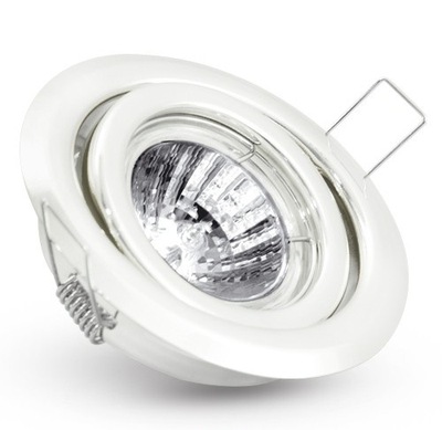 Oprawa oprawka halogenowa LED Ruchoma GU10 BIAŁA