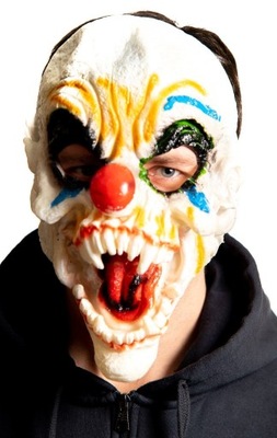 Maska Klaun z Horroru Klauna Straszny Clown Wampir