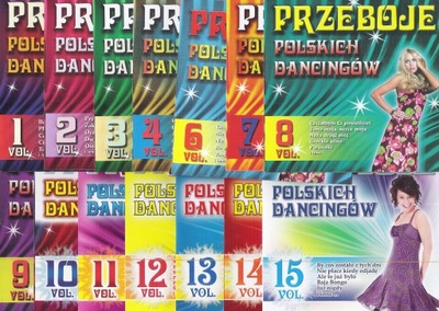PRZEBOJE POLSKICH DANCINGÓW kpl.15 x CD FOLIA