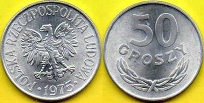 POLSKA 50 groszy 1975 r. - 1