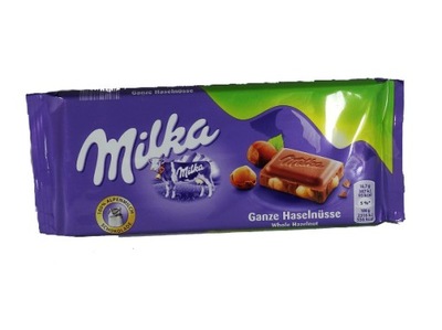 Czekolada MILKA z całymi ORZECHAMI LASKOWYMI 100g