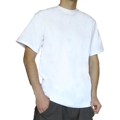TheCo - Gładka koszulka t-shirt - biały - L