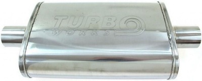 SILENCER CENTRAL 76MM (3 CALE) TURBOWORKS 304SS 355MM - milautoparts-fr.ukrlive.com