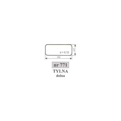 szyba tylna dolna Massey Ferguson 3050, 3055, 3060, 3065, 3070, 3075, 3080
